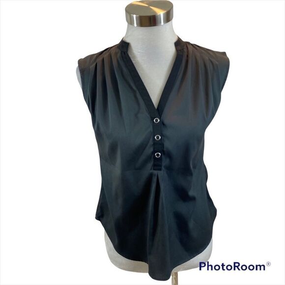 Converse One Star Grey V‎ Neck Sleeveless Blouse Size XS - Picture 1 of 12